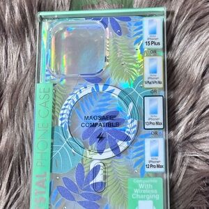 Crystal Phone Case for iPhone 15 Plus - Blue